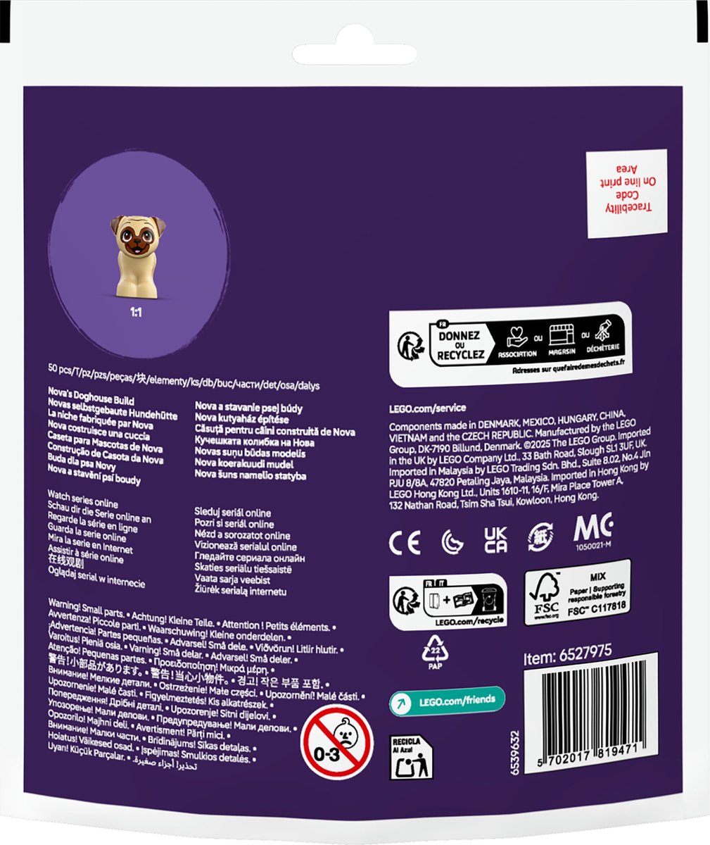 LEGO - Friends Zakje - Nova's Zelfgebouwde Hondenhok