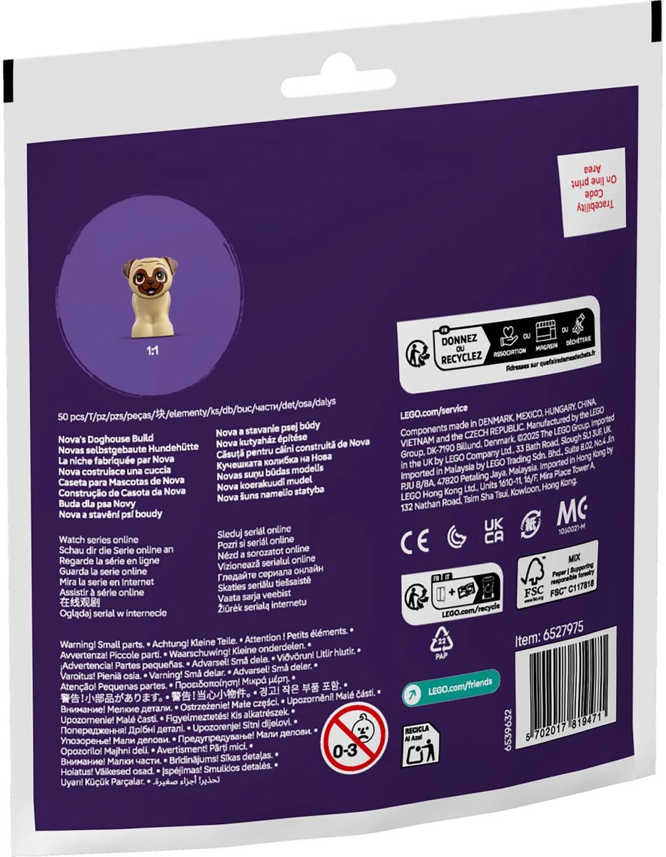 LEGO - Friends Zakje - Nova's Zelfgebouwde Hondenhok