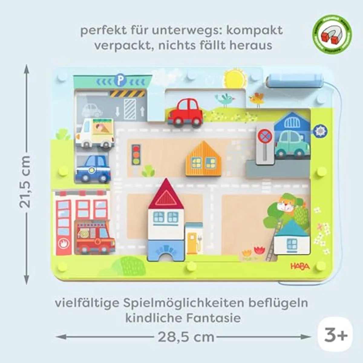 Haba Magneetspel Stad 2012357001 - Multicolor