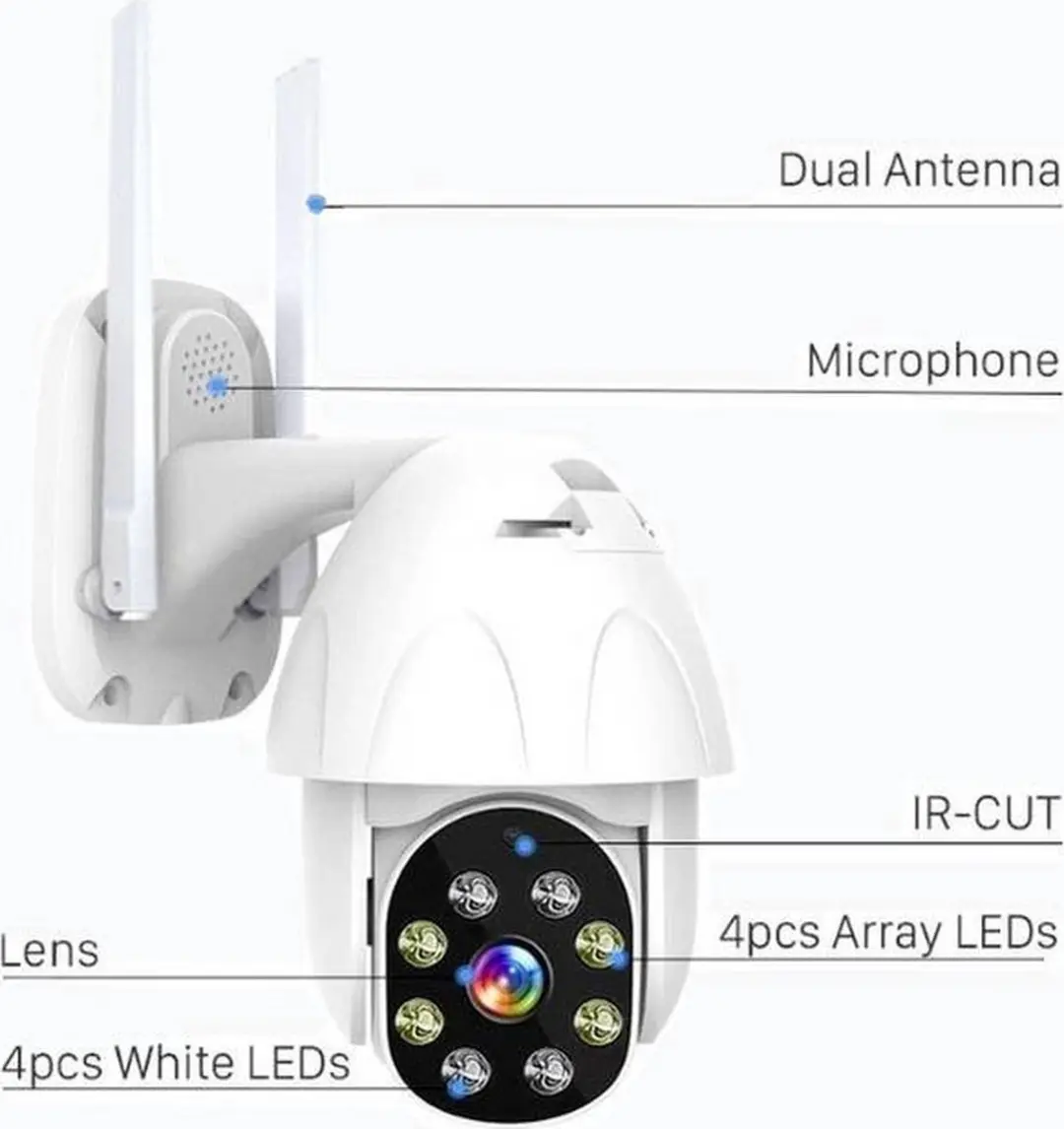 Denver Bewakingscamera IOC Dome IP Wifi - Nachtzicht Bewegingsdetectie - Wit - afbeelding 4 van 6