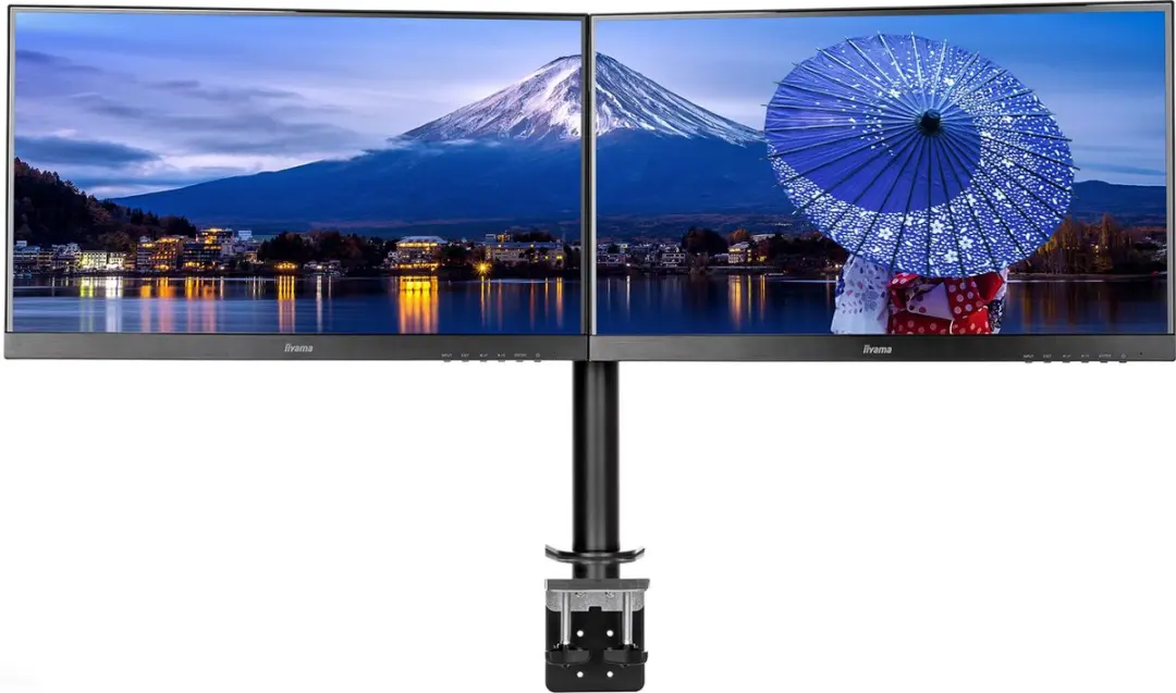 iiyama DS1002C-B1 Monitorsteun 30" - 2 Schermen - Zwart