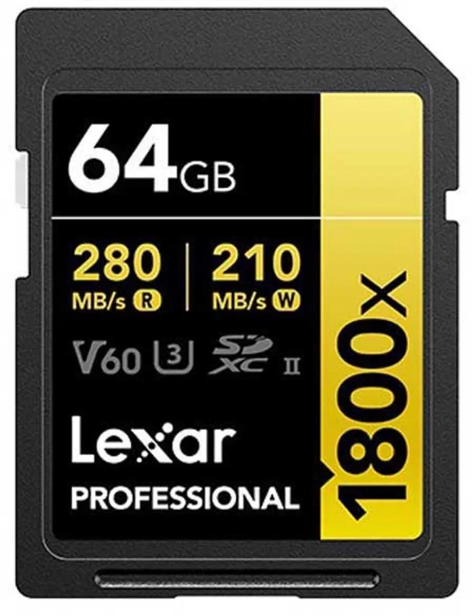 Lexar SD Pro Gold Series UHS-II 1800x 64GB