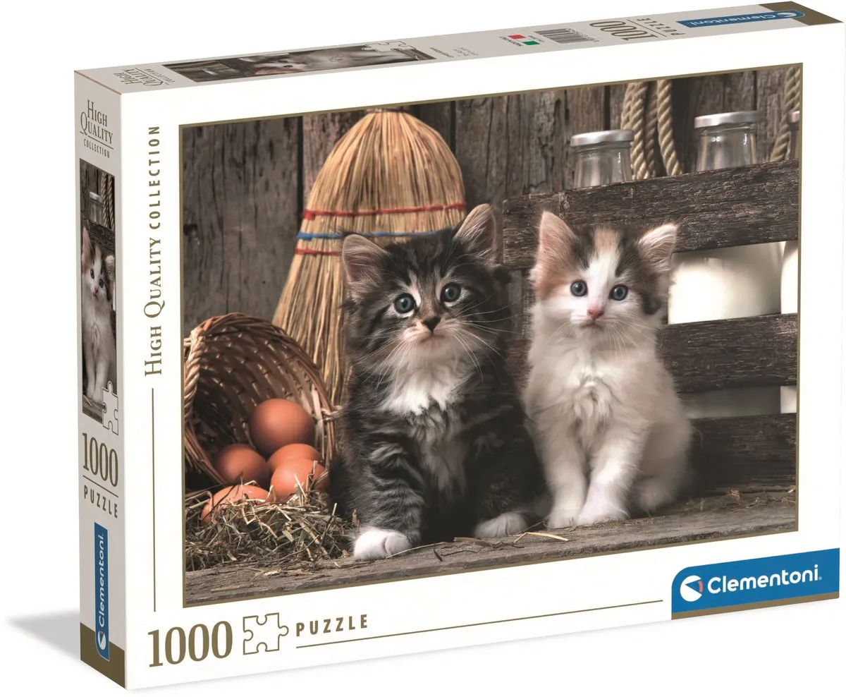 Clementoni Puzzel 1000 Stuks Schattige Kittens - Multi