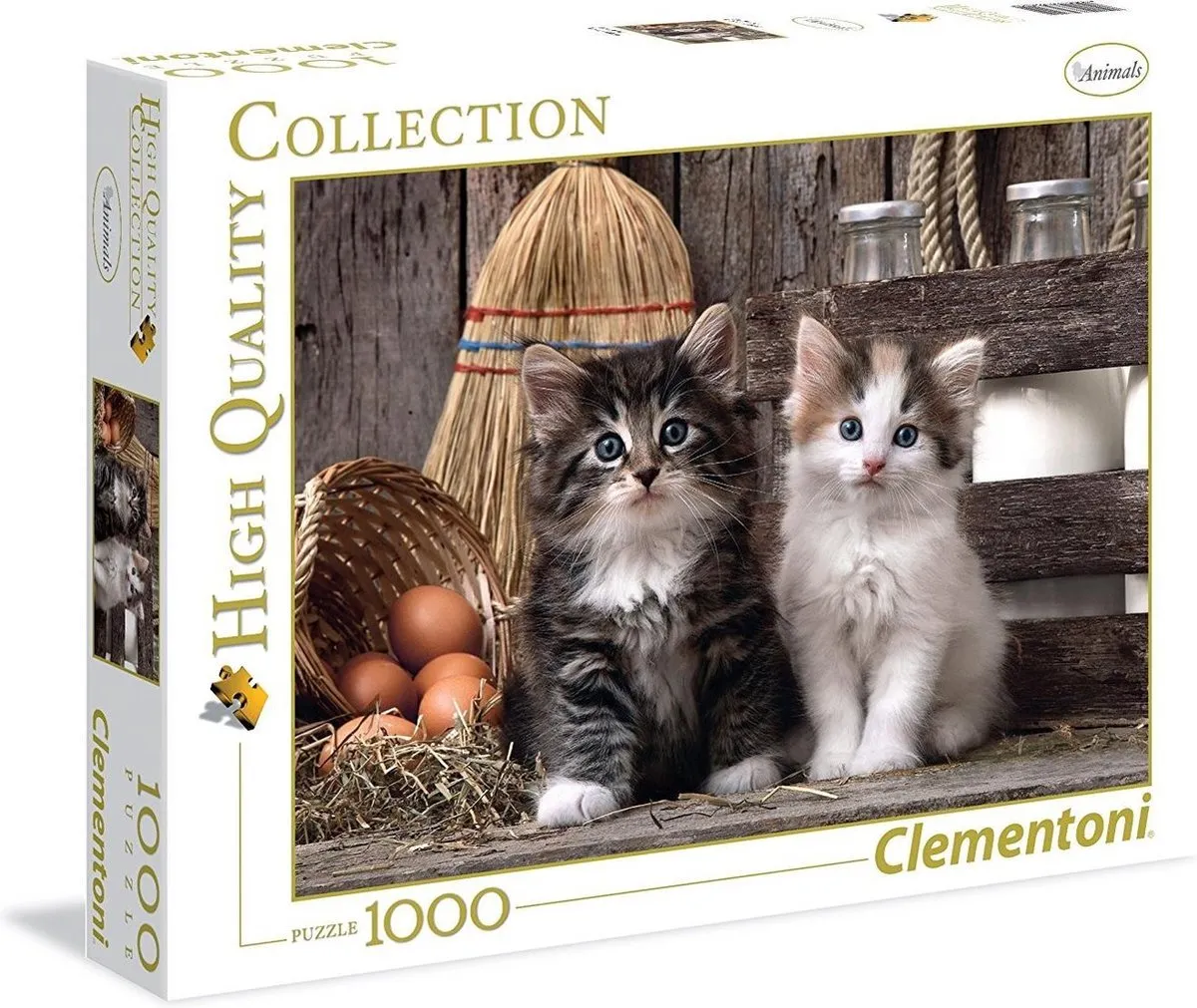 Clementoni Puzzel 1000 Stuks Schattige Kittens