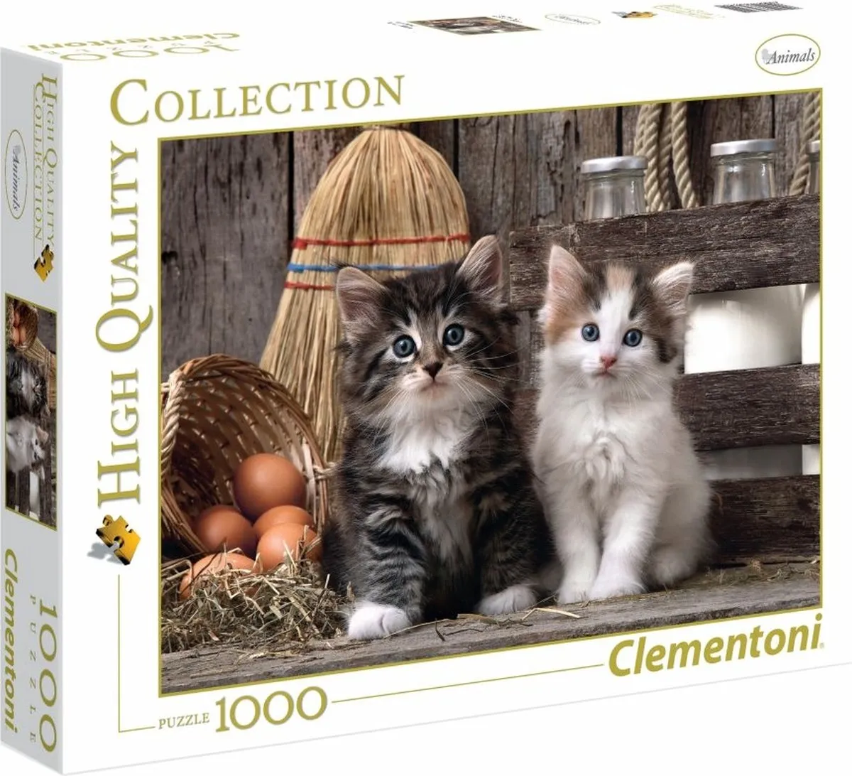 Clementoni Puzzel 1000 Stuks Schattige Kittens - Multi