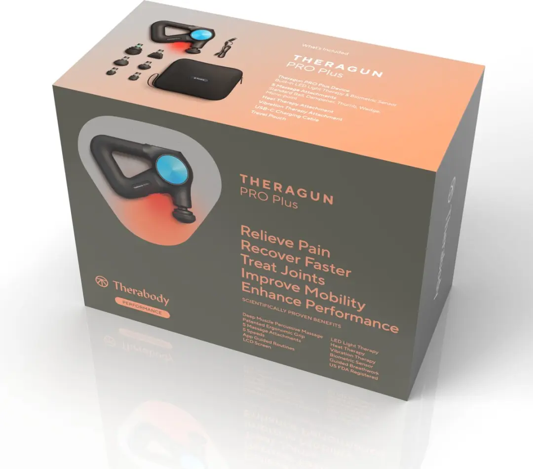 Therabody Theragun Pro Plus Massagepistool - 7 Koppen - Zwart - afbeelding 6 van 6