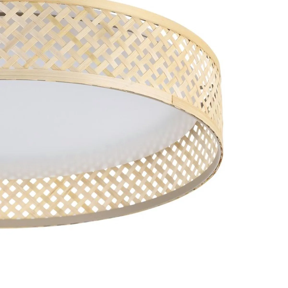 Eglo Luppineria Plafondlamp LED Ø38cm - Wit/Bruin - afbeelding 6 van 6