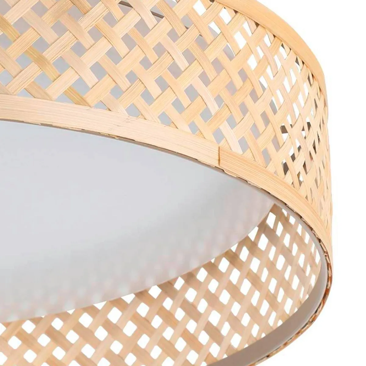Eglo Luppineria Plafondlamp LED Ø38cm - Wit/Bruin