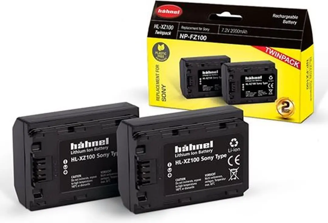 Hähnel HL-XZ100 Cameraaccu 2000mAh - 2 Stuks