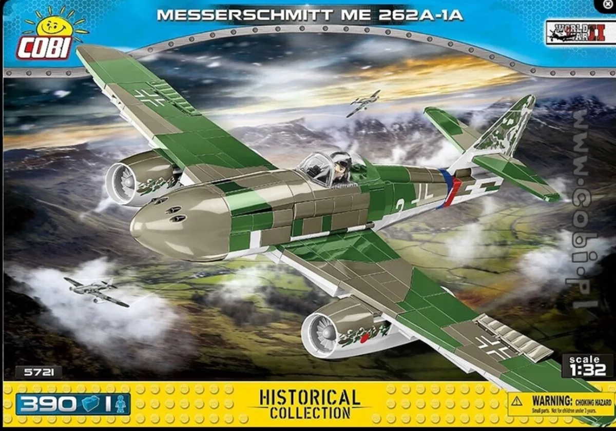 Cobi Messerschmitt Me 262a-1a 382 Stukken - Groen