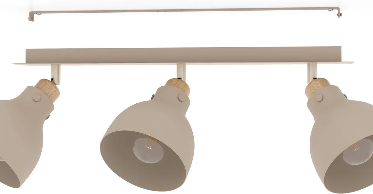 Eglo Arrecife Spot - 3 Lichtpunten 74,5cm - Grijs/Zand