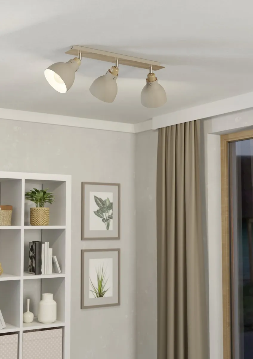 Eglo Arrecife Spot - 3 Lichtpunten 74,5cm - Grijs/Zand