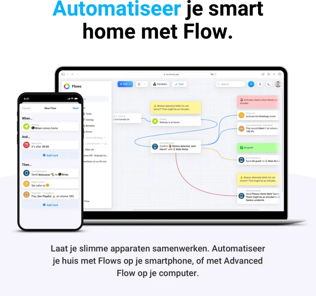 Homey Bridge HOMEY-BRIDGE-EU-01 Smart Home Hub - Zwart/Grijs