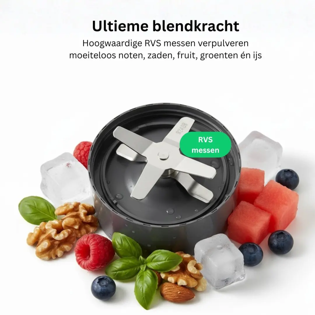 NutriBullet Pro Series Blender 900W - 2x 900ml To Go Bekers - Zwart