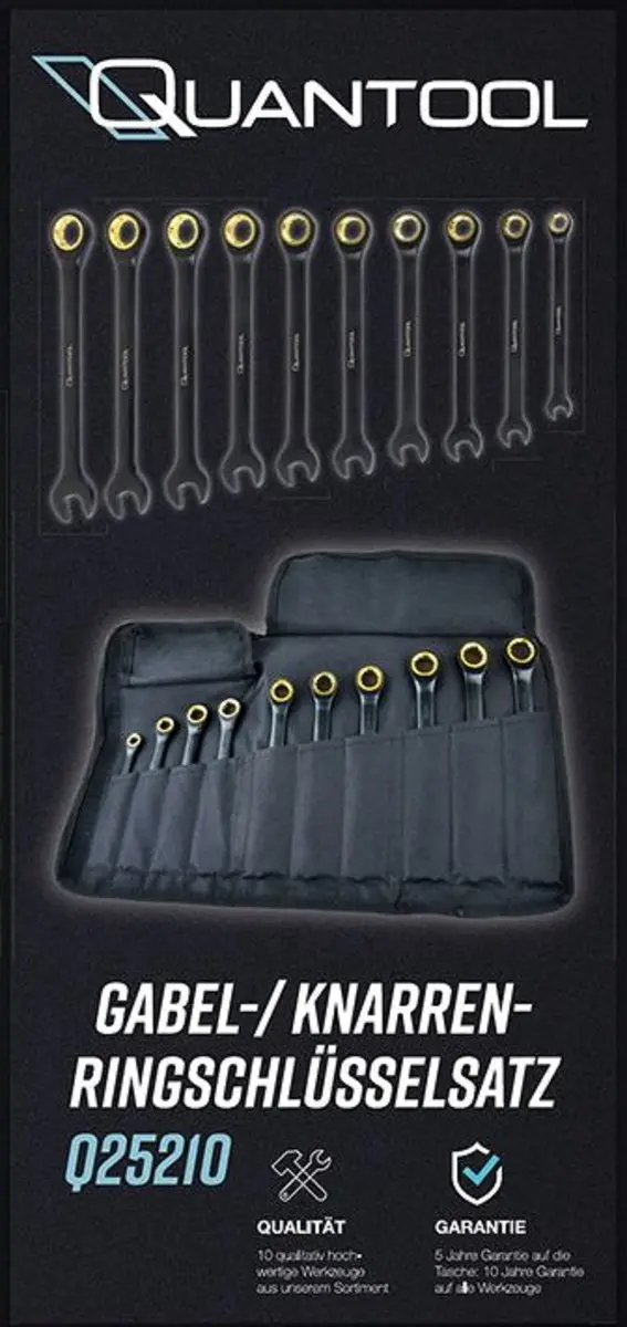 Brüder Mannesmann Q25210 Engelse sleutelset 10-delig - 8-19mm