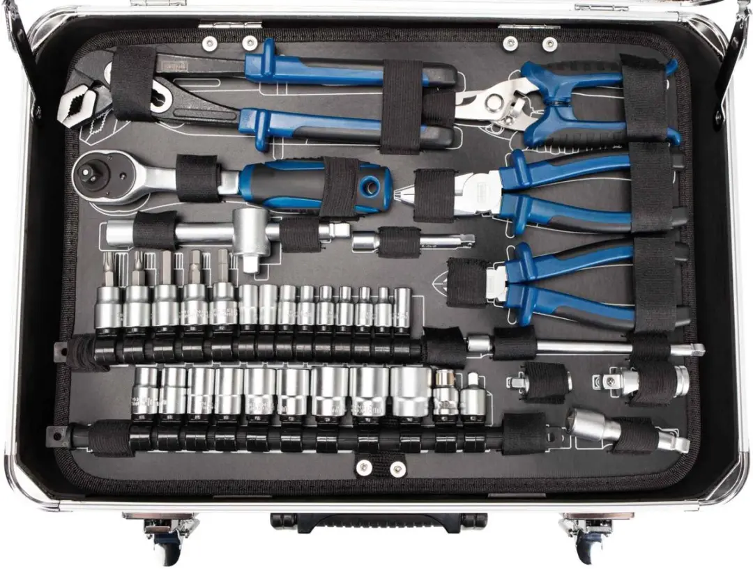 Scheppach TB150 Gereedschapskoffer 101-delig - Chroom-vanadiumstaal - afbeelding 6 van 6