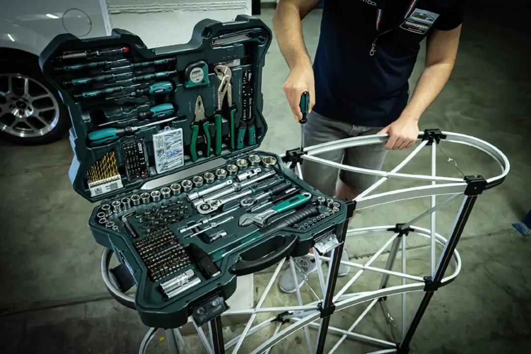 Brüder Mannesmann 408594 Gereedschapkoffer 303-delig - Zwart/Groen