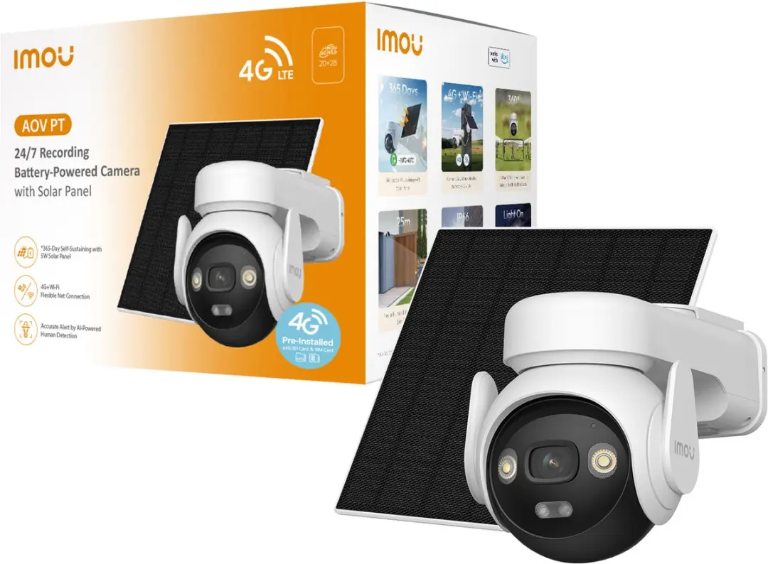 Imou AOV PT IPC-B7ED-5M1TEA-EU/FSP14 Draadloze PTZ Camera