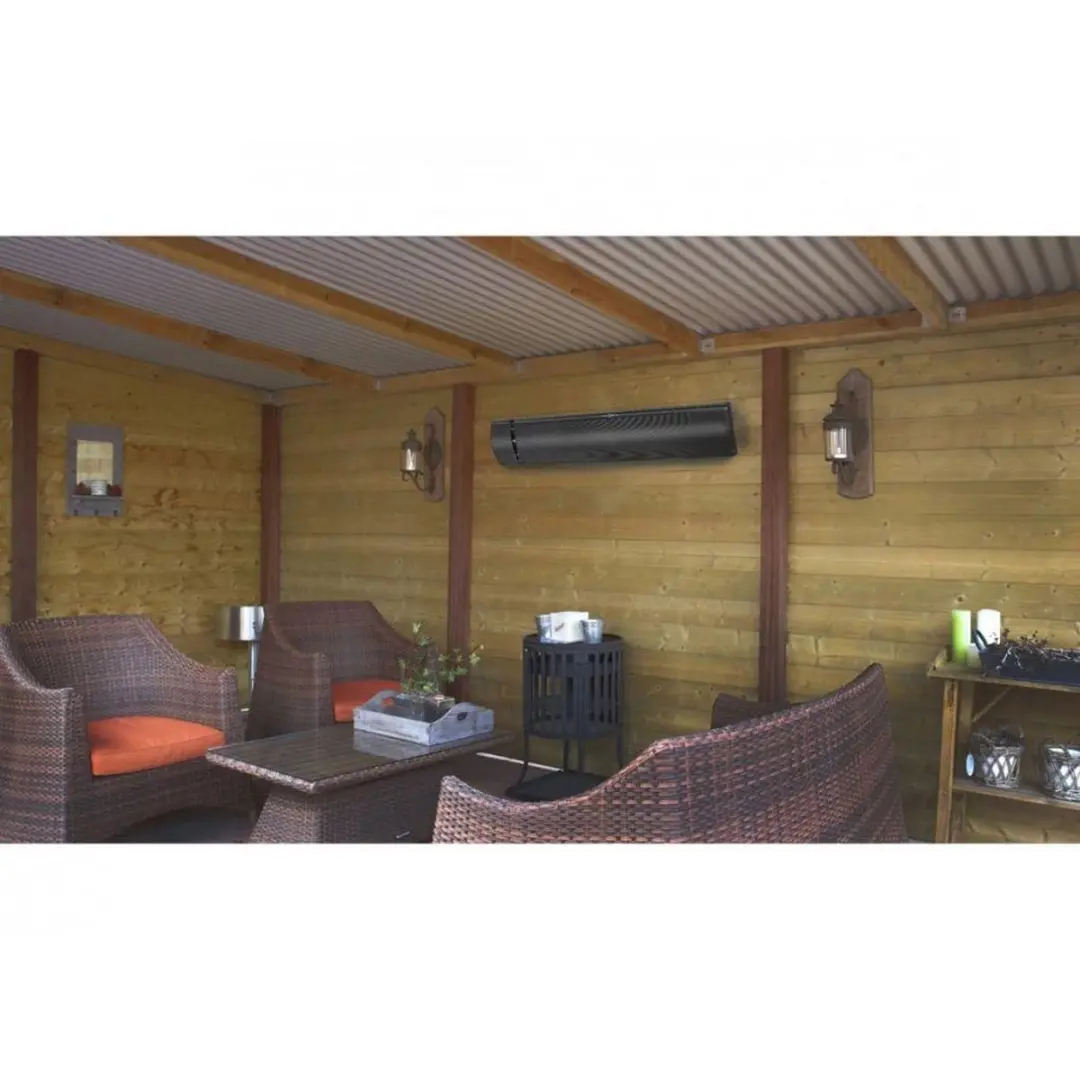 Euromac Outdoor Infrarood Terrasverwarmer 1800W - Zwart - afbeelding 6 van 6