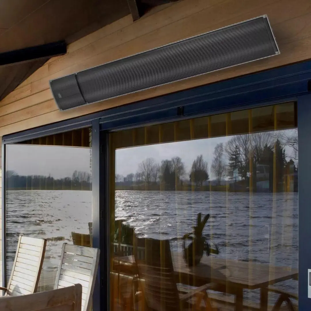Euromac Outdoor Infrarood Terrasverwarmer 1800W - Zwart
