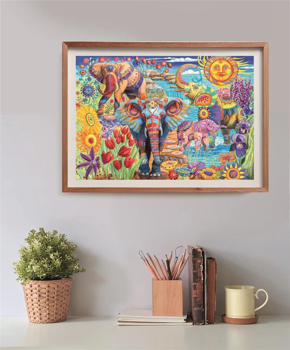 Clementoni Olifanten Carnaval 2025 Puzzel 500 Stuks - Multikleur