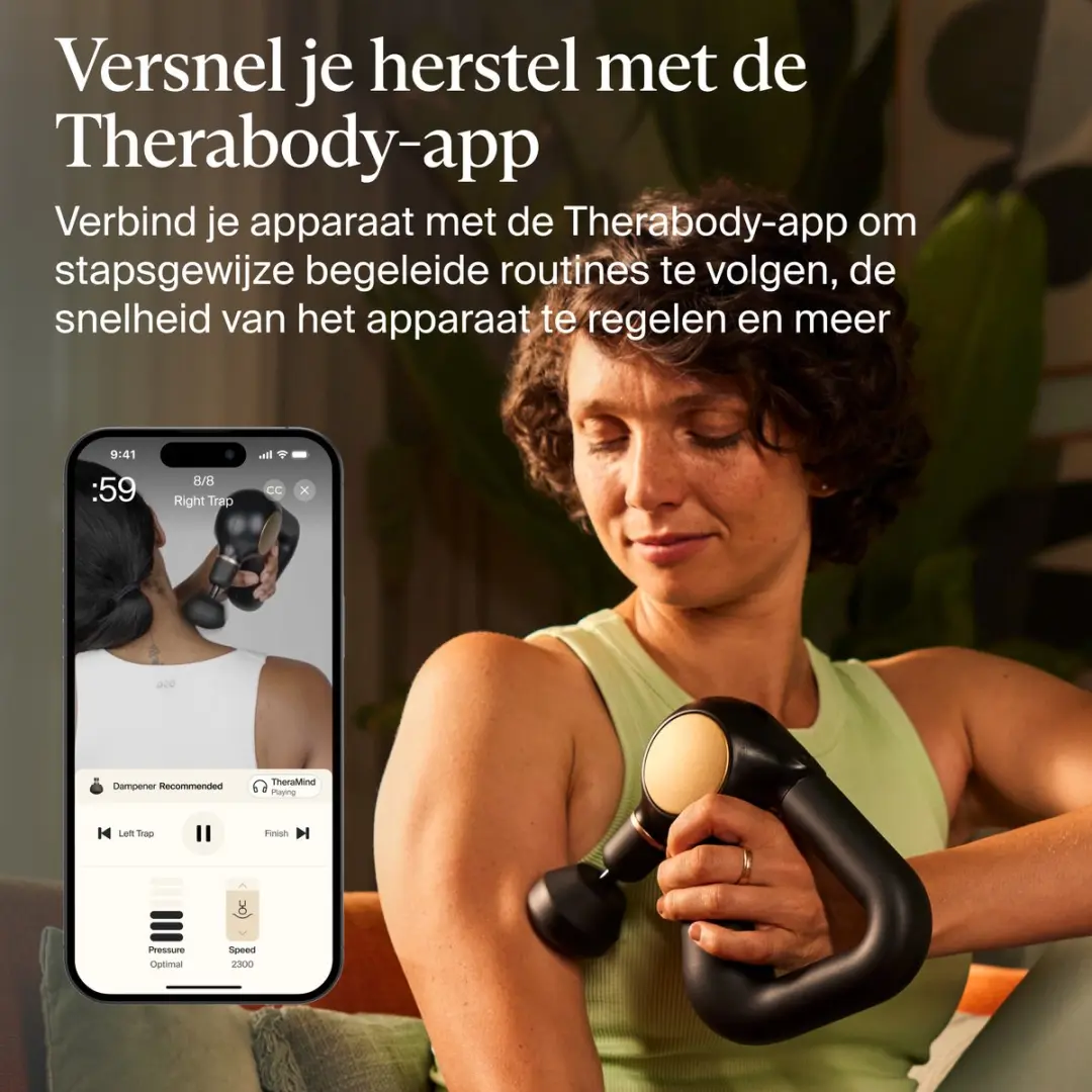 Therabody Theragun Sense Massagepistool - 4 Koppen - Zwart