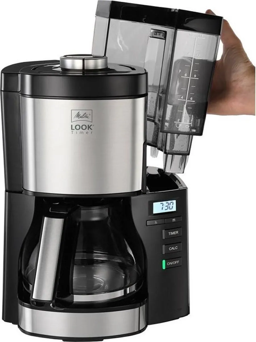 Melitta Look Timer 1025-08 Koffiezetapparaat 10 Kopjes - 1,25L - Zwart - afbeelding 6 van 6