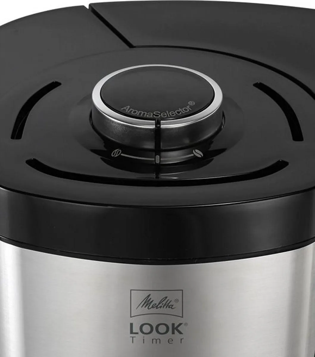 Melitta Look Timer 1025-08 Koffiezetapparaat 10 Kopjes - 1,25L - Zwart