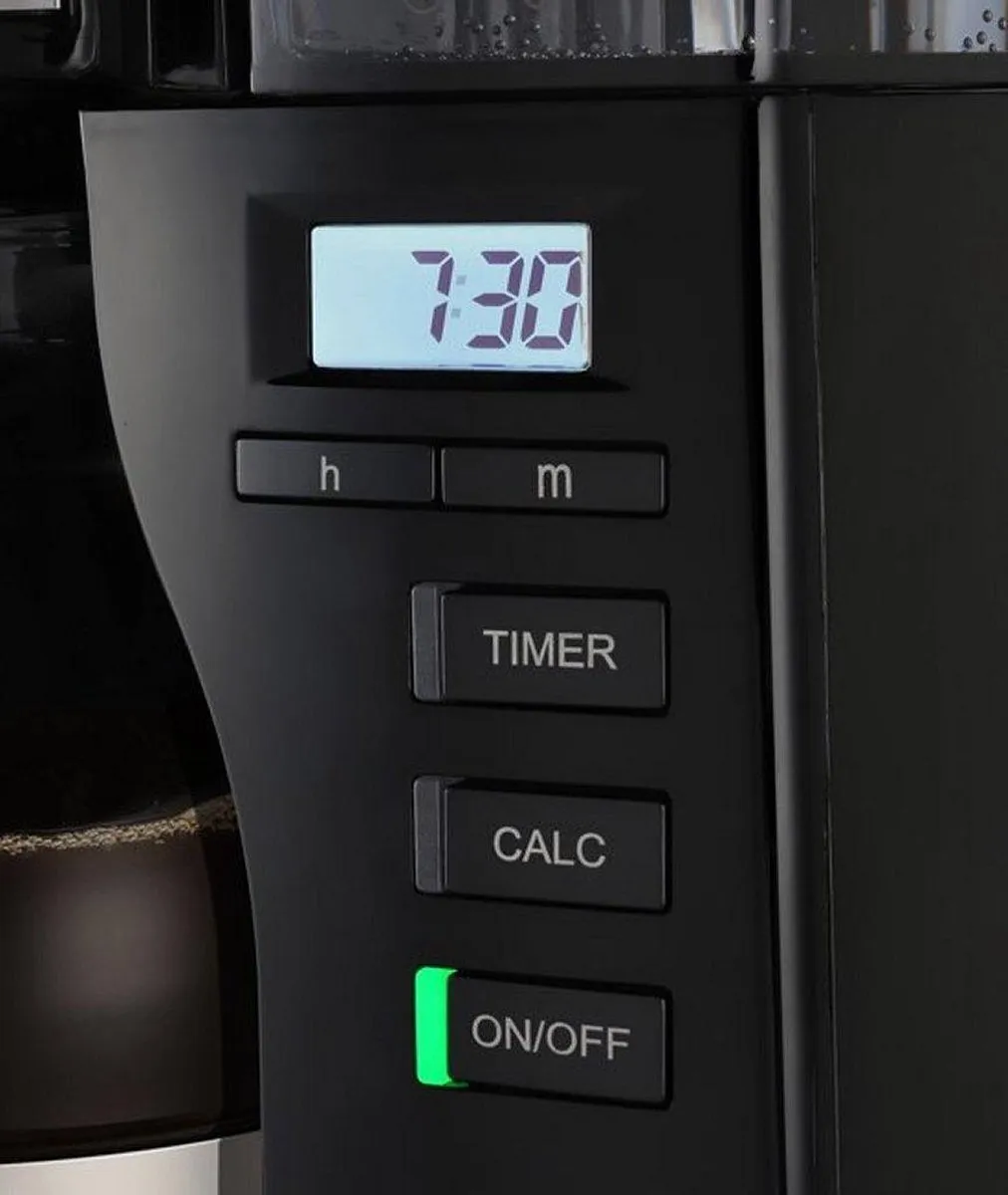 Melitta Look Timer 1025-08 Koffiezetapparaat 10 Kopjes - 1,25L - Zwart