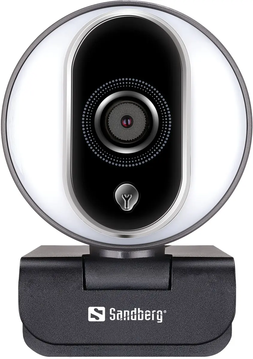 Sandberg Streamer USB Webcam Pro 134-12 - Zwart/Zilver
