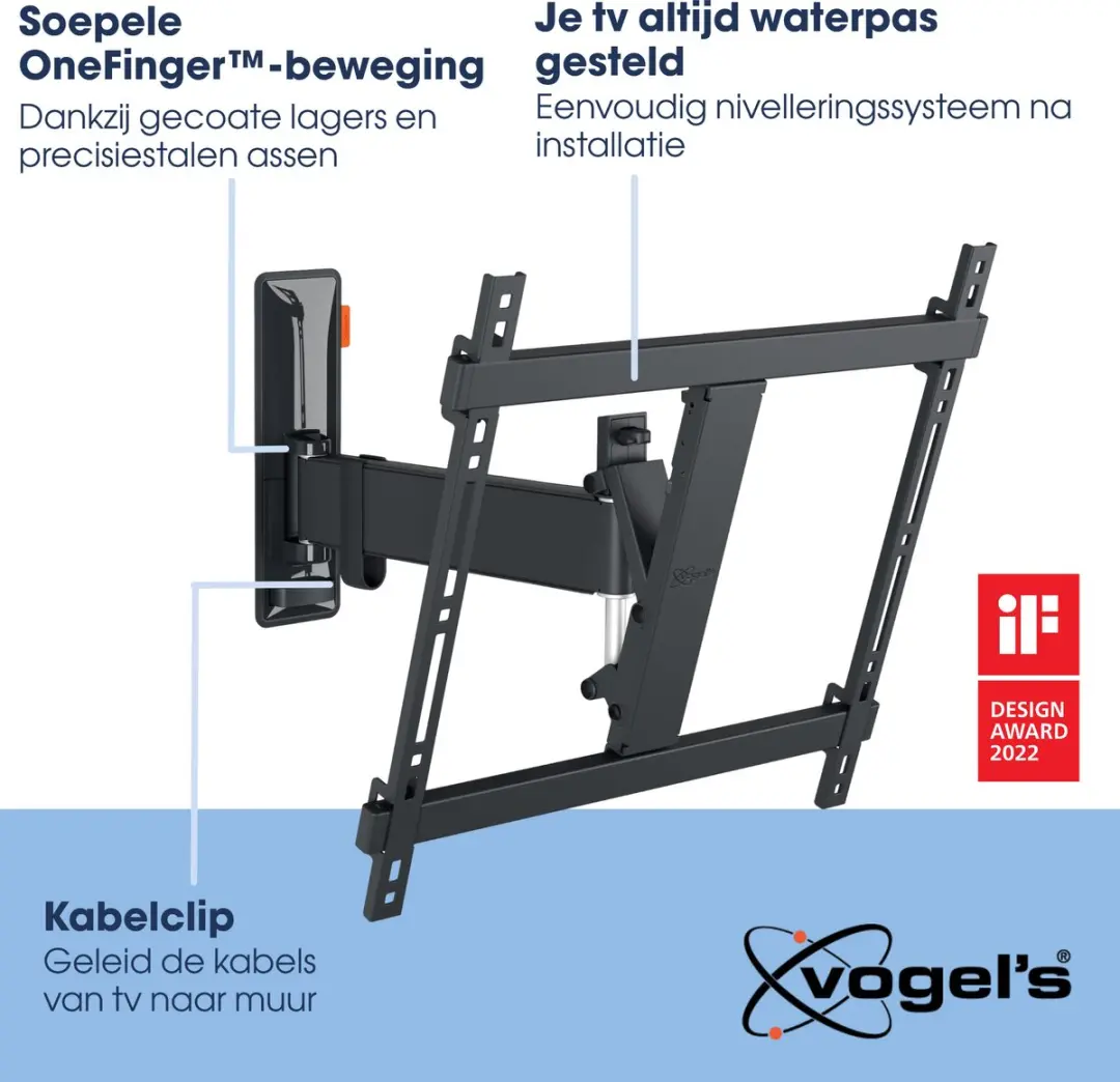 Vogel's COMFORT TVM 3425 TV-Beugel 32-65" - 25kg - Zwart
