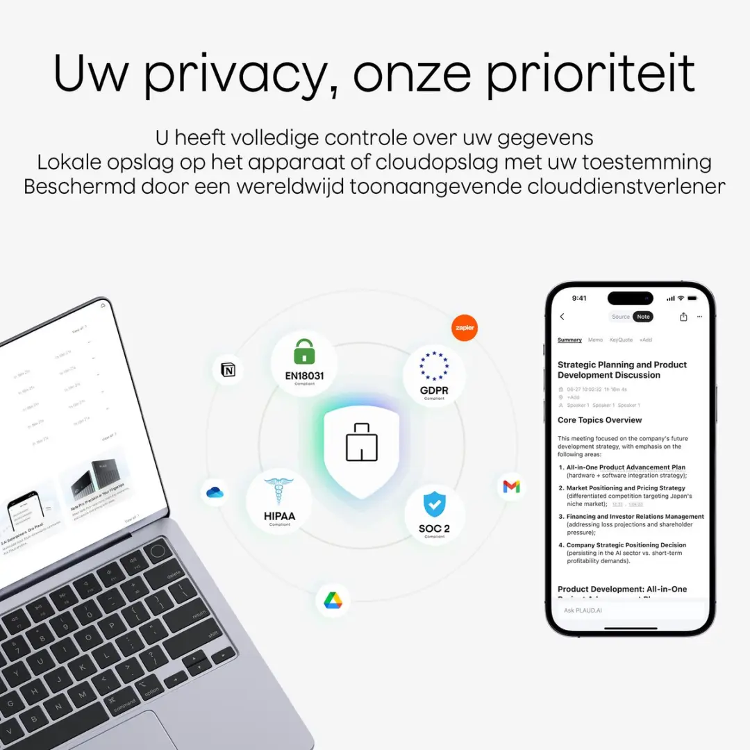 PLAUD Note NB-100 AI Voice Recorder - 64GB - Zwart