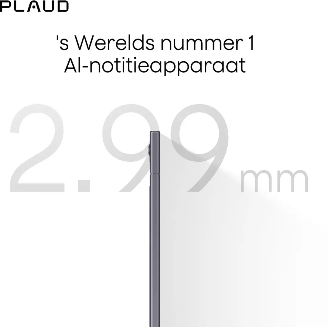PLAUD Note NB-100 AI Voice Recorder - 64GB - Zwart - afbeelding 6 van 6