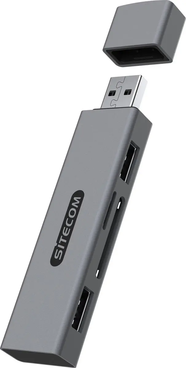 Sitecom MD-1013 USB Card Reader - Grijs
