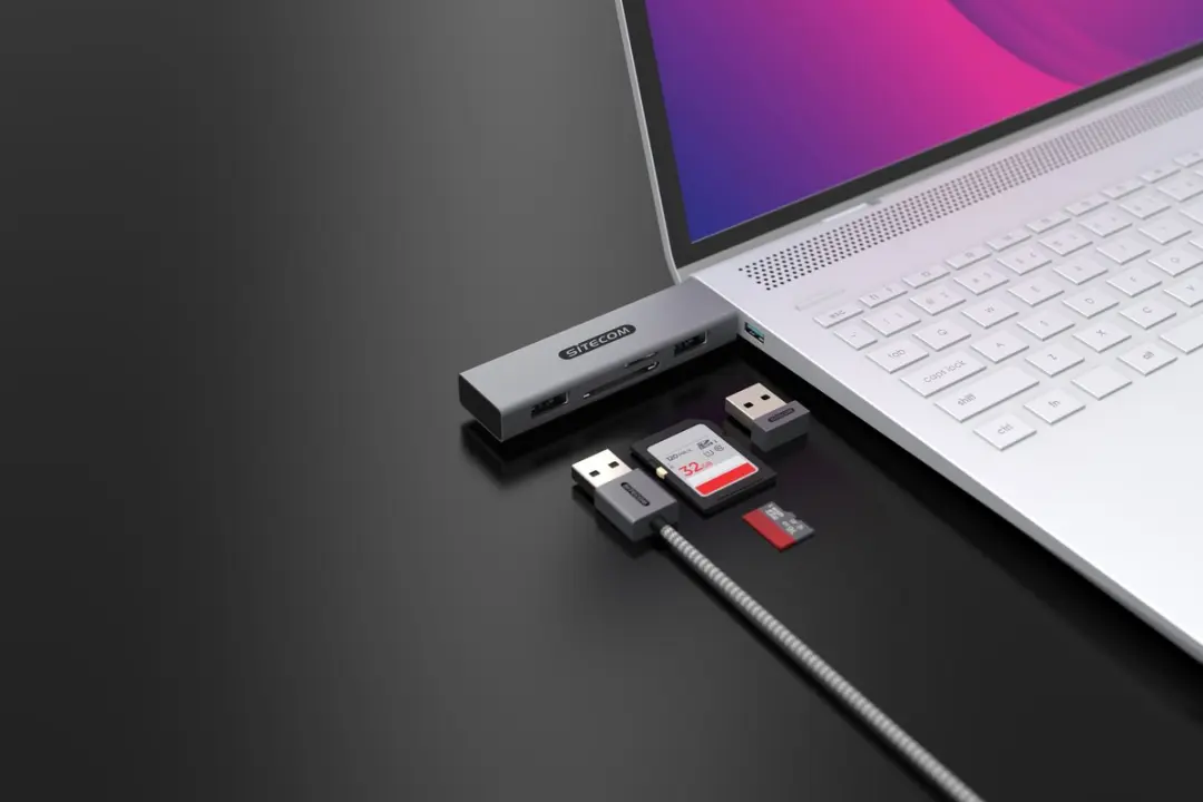 Sitecom MD-1013 USB Card Reader - Grijs