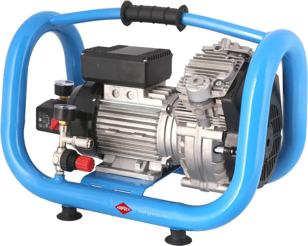 Airpress LMO 5-240 Olievrije Compressor 1100W - 5L - 192 l/min - Blauw