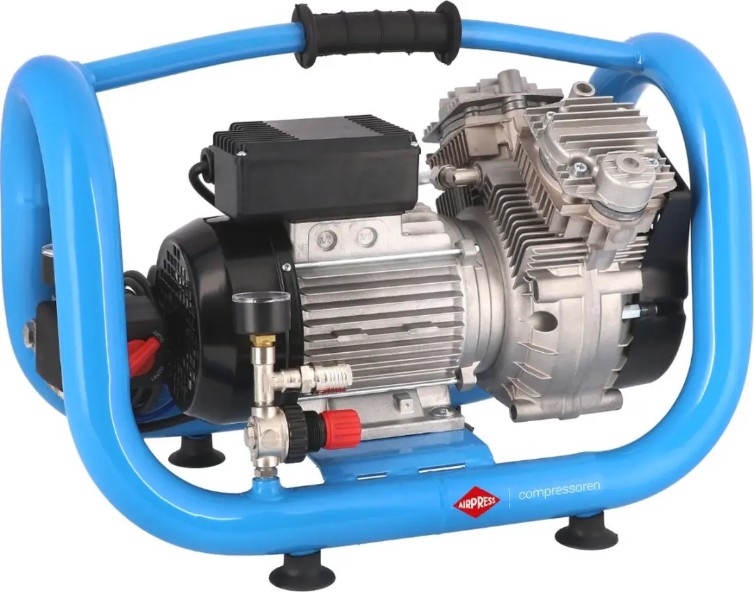 Airpress LMO 5-240 Olievrije Compressor 1100W - 5L - 192 l/min - Blauw