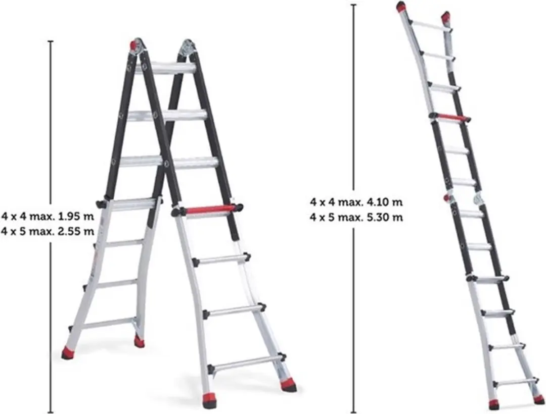 Altrex TeleProf Flex Vouwladder 4-delig - 5m Werkhoogte