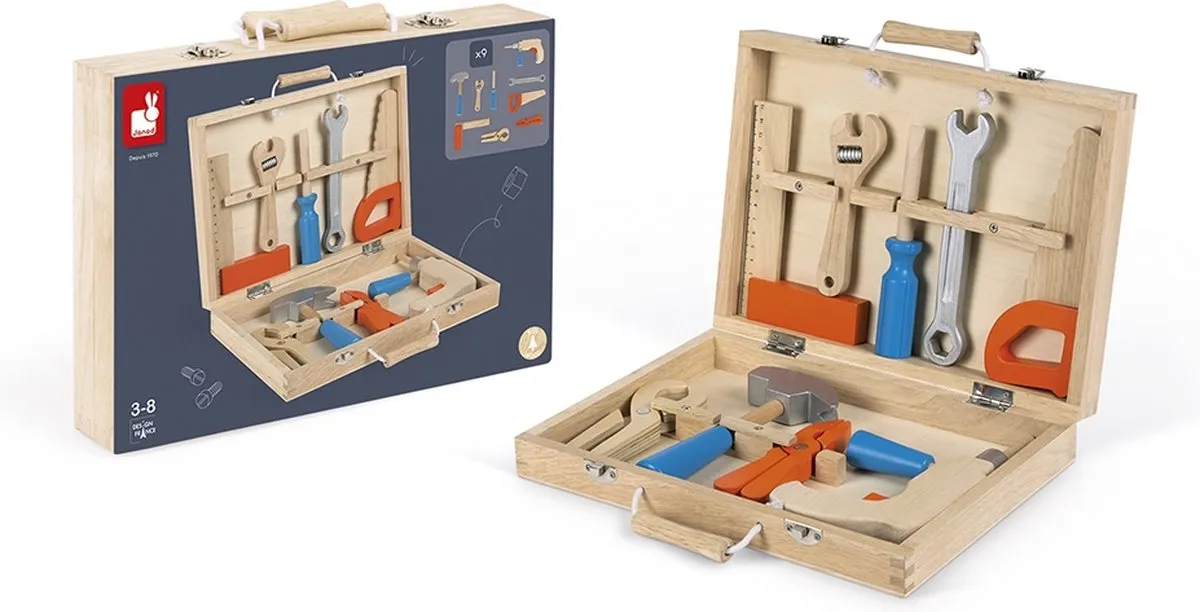 Janod Brico'kids Houten Gereedschapskist