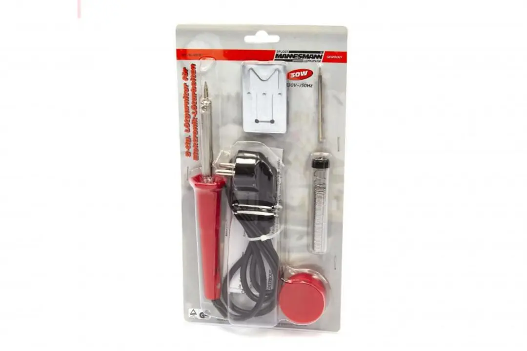 Brüder Mannesmann Soldeerbout 30W - 5-delige set - Rood - afbeelding 6 van 6