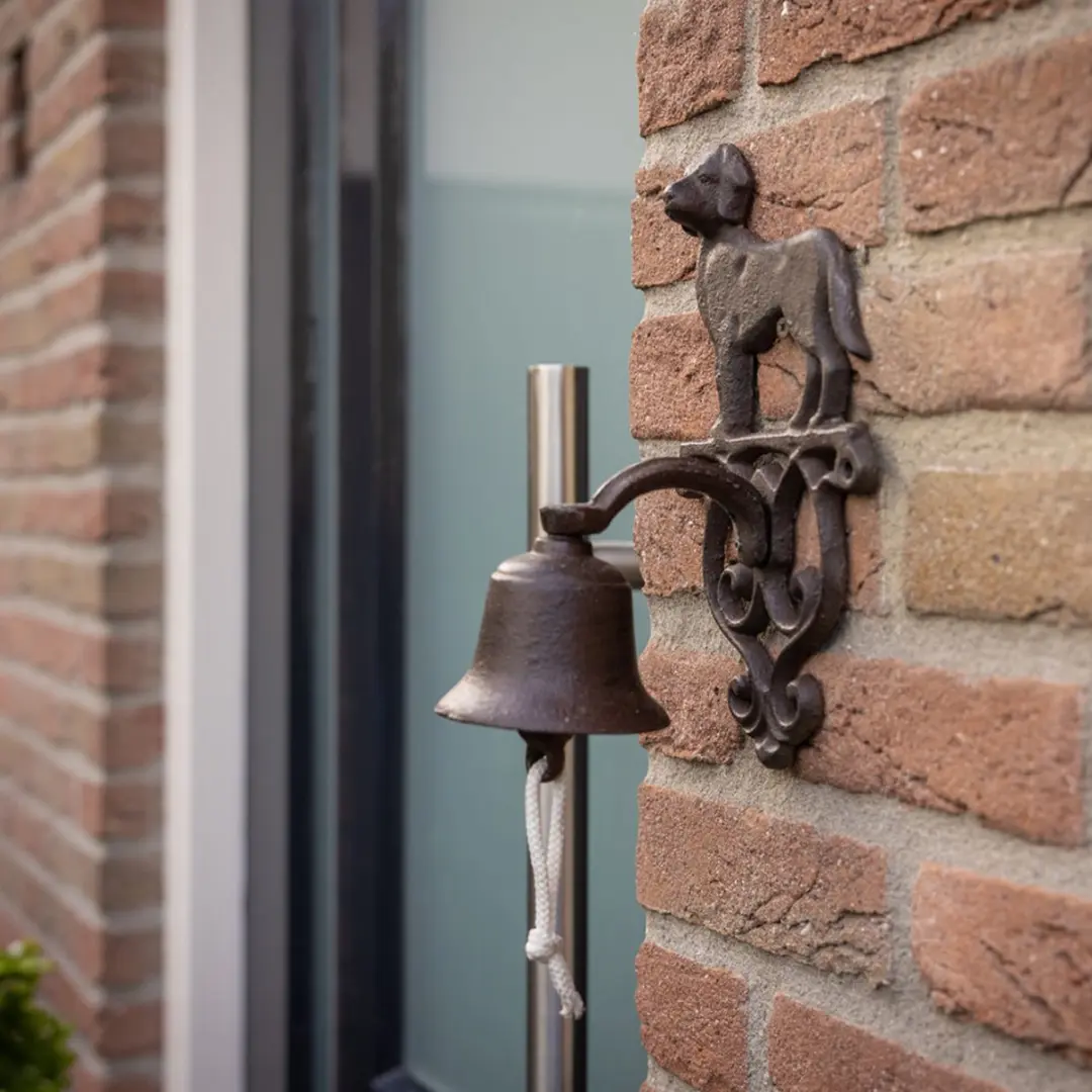 Esschert Design Deurbel Hond Gietijzer - L25cm - Bruin