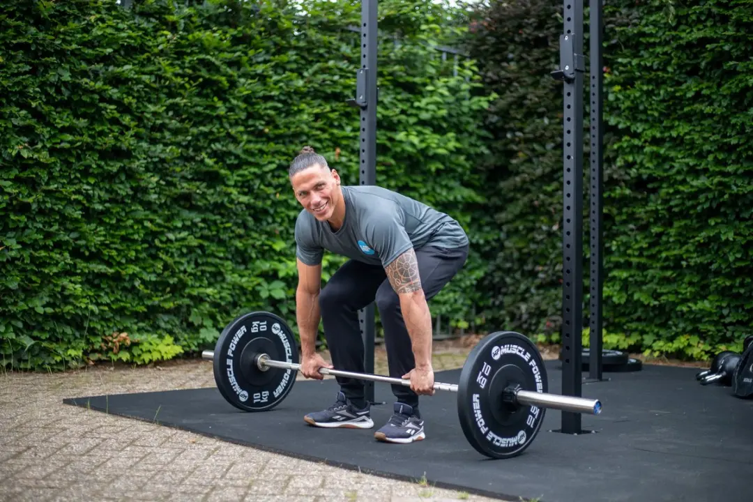 Muscle Power Olympische Halterstang 218cm - 50mm - Zilver