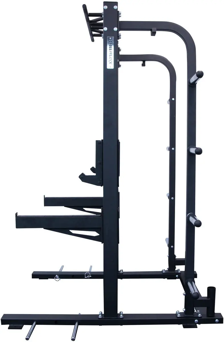 LifeMaxx Crossmaxx Half Rack - Zwart