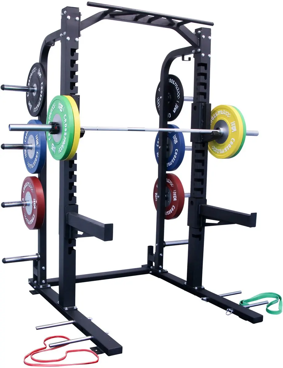 LifeMaxx Crossmaxx Half Rack - Zwart