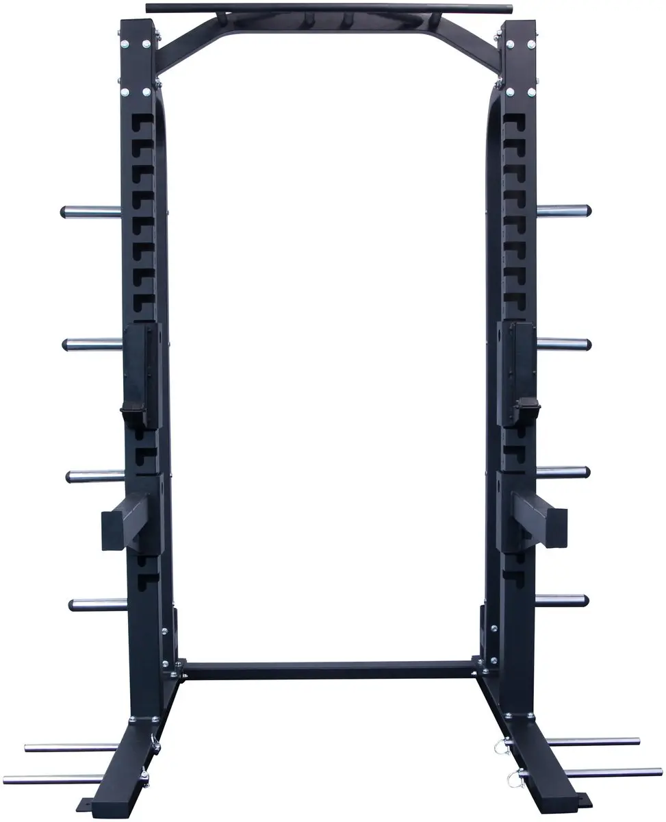 LifeMaxx Crossmaxx Half Rack - Zwart