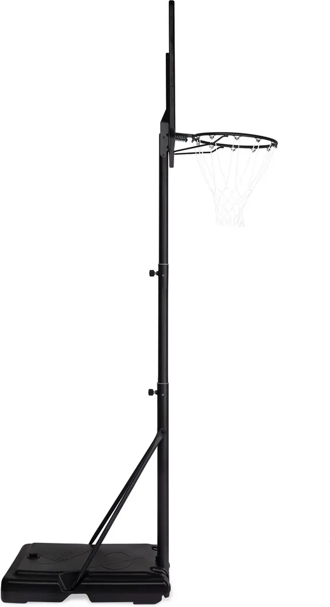 VirtuFit Basketbalpaal 230-305cm - Officiële hoogte - Zwart