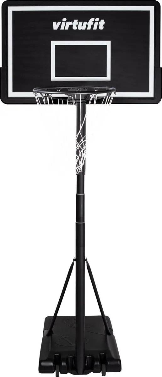 VirtuFit Basketbalpaal 230-305cm - Officiële hoogte - Zwart