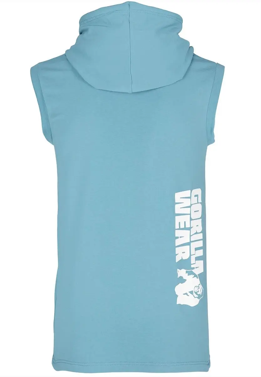 Gorilla Wear Oswego S/L Hooded T-Shirt - Blauw 2XL