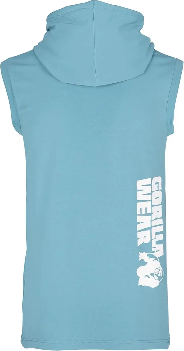 Gorilla Wear Oswego S/L Hooded T-Shirt - Blauw 2XL