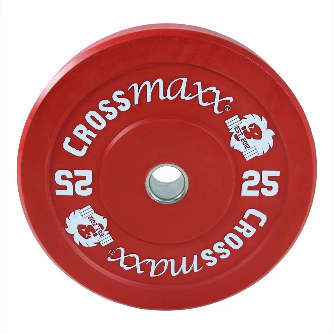 LifeMaxx Crossmaxx Halterschijf 25kg - 45cm Rood